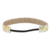 スタイリッシュで美しく明るい花パターン アスレチックヘッドバンド (裏面)