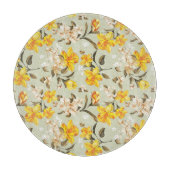 スタイリッシュで美しく明るい花パターン カッティングボード (正面)