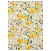 スタイリッシュで美しく明るい花パターン クリップボード (裏面)