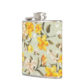 スタイリッシュで美しく明るい花パターン フラスク (左)