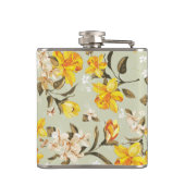 スタイリッシュで美しく明るい花パターン フラスク (裏面)