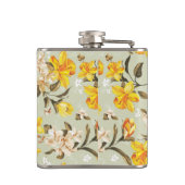 スタイリッシュで美しく明るい花パターン フラスク (裏面)
