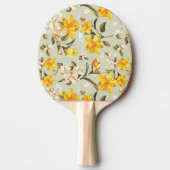 スタイリッシュで美しく明るい花パターン 卓球ラケット (正面)