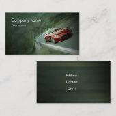 スタイリッシュで車のな名刺 名刺 (正面/裏面)