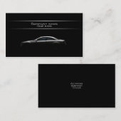 スタイリッシュで車のな名刺 名刺 (正面/裏面)