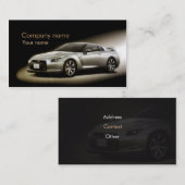 スタイリッシュで車のな名刺 名刺 (正面/裏面)