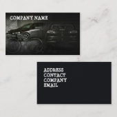 スタイリッシュで車のな名刺 名刺 (正面/裏面)