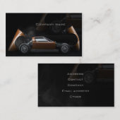 スタイリッシュで車のな名刺 名刺 (正面/裏面)