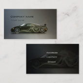 スタイリッシュで車のな名刺 名刺 (正面/裏面)