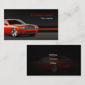 スタイリッシュで車のな名刺 名刺 (正面/裏面)