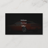 スタイリッシュで車のな名刺 名刺 (裏面)