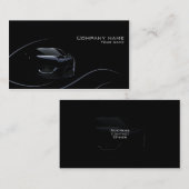 スタイリッシュで車のな名刺 名刺 (正面/裏面)