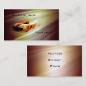 スタイリッシュで車のな名刺 名刺 (正面/裏面)