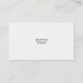 スタイリッシュで車のな名刺 名刺 (裏面)