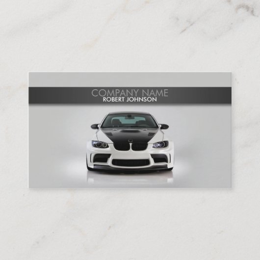スタイリッシュで車のな名刺 名刺 (正面)