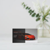 スタイリッシュで車のな名刺 名刺 (スタンド正面)
