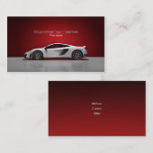 スタイリッシュで車のな名刺 名刺 (正面/裏面)
