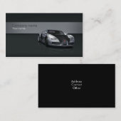 スタイリッシュで車のな名刺 名刺 (正面/裏面)