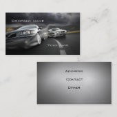 スタイリッシュで車のな名刺 名刺 (正面/裏面)