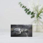 スタイリッシュで車のな名刺 名刺 (スタンド正面)