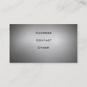 スタイリッシュで車のな名刺 名刺 (裏面)