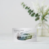 スタイリッシュで車のな名刺 名刺 (スタンド正面)