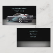 スタイリッシュで車のな名刺 名刺 (正面/裏面)
