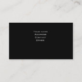 スタイリッシュで車のな名刺 名刺 (裏面)