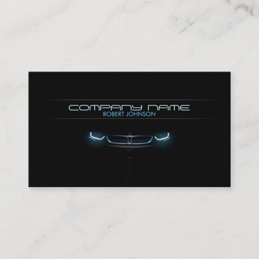 スタイリッシュで車のな名刺 名刺 (正面)