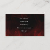 スタイリッシュで車のな名刺 名刺 (裏面)