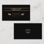 スタイリッシュで車のな名刺 名刺 (正面/裏面)