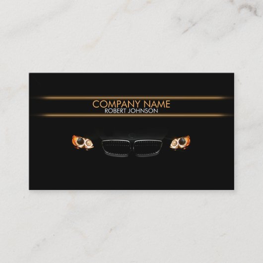 スタイリッシュで車のな名刺 名刺 (正面)