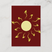 スタイリッシュで黄色い日曜日の名刺 名刺 (裏面)