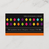 スタイリッシュで、はっきりしたな名刺 名刺 (裏面)