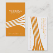 スタイリッシュで、モダンな名刺 名刺 (正面/裏面)