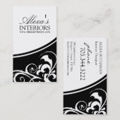 スタイリッシュで、上品な名刺 名刺 (正面/裏面)