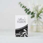 スタイリッシュで、上品な名刺 名刺 (スタンド正面)