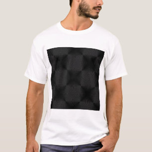 スタイリッシュで、黒い円の設計 Tシャツ