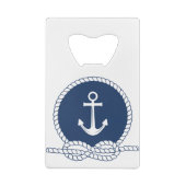 スタイリッシュないかりおよびロープ クレジットカード栓抜き (裏面)