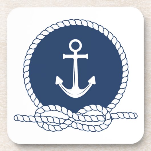 スタイリッシュないかりおよびロープ コースター (正面)