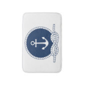 スタイリッシュないかりおよびロープ バスマット (正面縦)