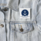 スタイリッシュないかりおよびロープ 缶バッジ (インサイチュ)