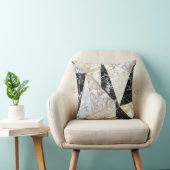 スタイリッシュなのどのばら色の金ゴールドの白黒の贅沢の大理石 クッション (椅子)