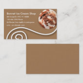 スタイリッシュなアイスクリームの名刺 名刺 (正面/裏面)