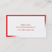 スタイリッシュなアフロの女性のイラストレーションを含む名刺 名刺 (裏面)