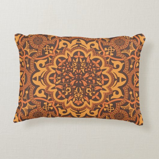 スタイリッシュなアラビアオーナメント アクセントクッション (裏面)