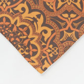 スタイリッシュなアラビアオーナメント フリースブランケット (角)