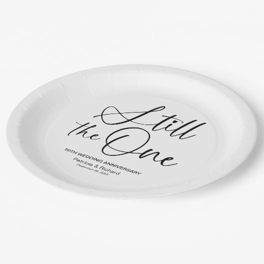 スタイリッシュなアンコールウェディング誓約更新 ペーパープレート (アングル)