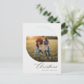 スタイリッシュなアーチの写真 クリスマスホリデーポストカード シーズンポストカード (スタンド正面)