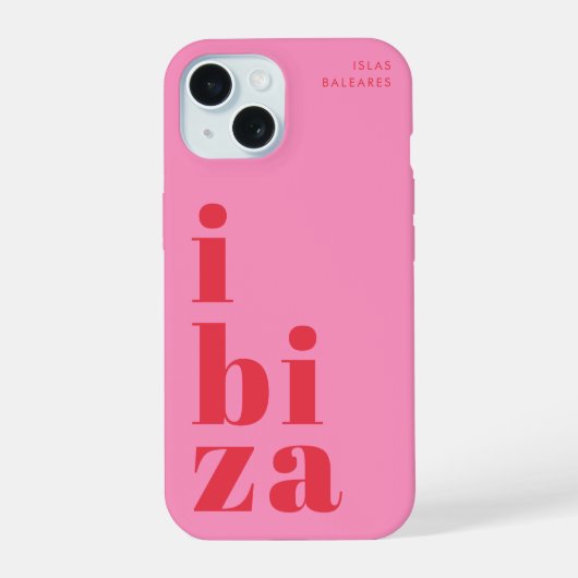 スタイリッシュなイビサ iPhone 15ケース (裏面)